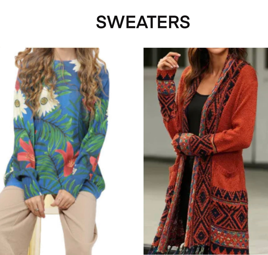 Sweaters, jumpers, cardigans 