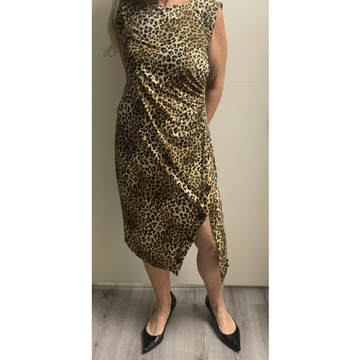 Leopard print dress - Robin Boutique-Boutique    &.  Reloved Fabrics